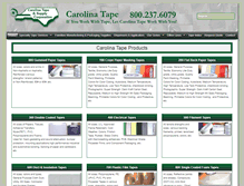 Tablet Screenshot of carolinatape.com
